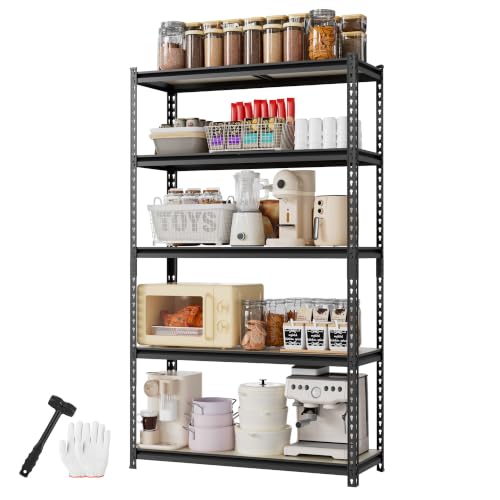 WORKPRO 2180LBS Capacity 5-Tier Storage Shelf 27.6”Wx11.8”Dx60”H - Image 2
