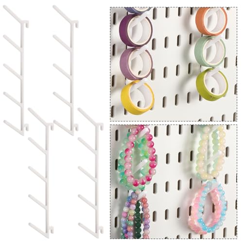 Novabright 4pcs Pegboard 3/5 Spot Thread Angled Spool Hooks - Image 6