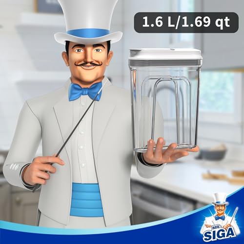 MR.SIGA Airtight Cereal Dispenser Set, Storage Containers - Image 4