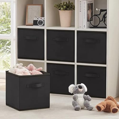 EBIGIC Small Storage Bins[6 Pack] 9.0"x7.5"x7.5" Small Size - Image 7