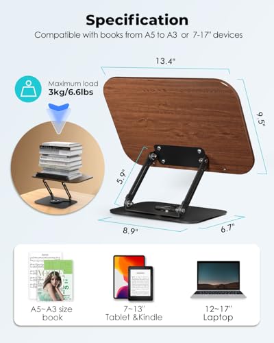 Viozon Book Stand for Reading,Book Holder - Image 6