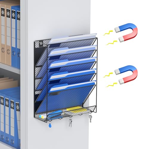 OUTWOLF Magnetic File Holder, 6-Tier Magnetic Wall Hanging - Image 2