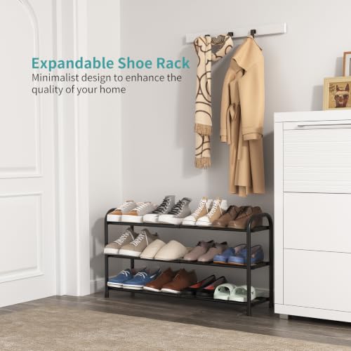 Gonfoam Expandable 3-Tier Shoe Rack for Closet | Home Organization - Image 4