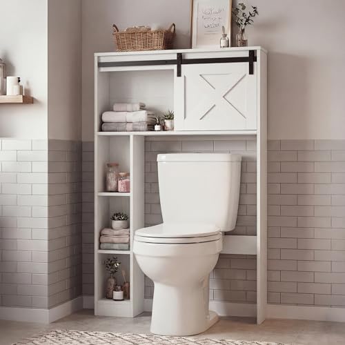GIANTEX Over The Toilet Storage Cabinet - Freestanding - Image 3
