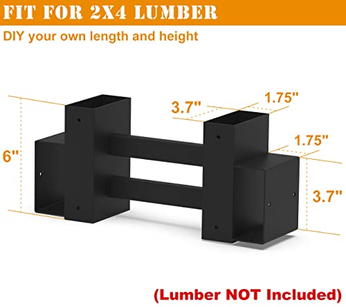 Outdoor Firewood Rack Brackets Kit for Fire Wood Pile - Image 3