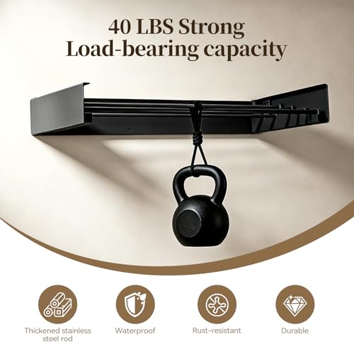 Wall Mounted Foldable Clothes Drying Rack Carbon Steel 5 - Image 6