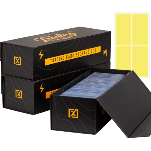 HOMEXPRO Trading Card Storage Box [3 PACK] - Magnetic Lid - Image 2