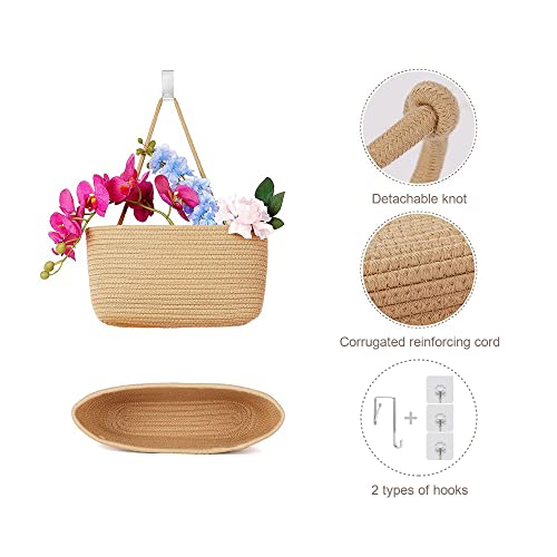 TeoKJ Over the Door Hanging Storage Basket Woven 3 T | All Products - Image 7