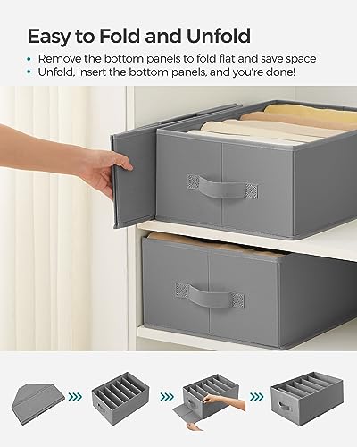 SONGMICS Set of 2 Foldable Wardrobe Clothes Organize | All Products - Image 7