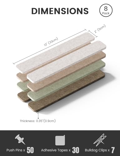 Fluxynara 8 Pack Cork Boards Alternative for Walls, | All Products - Image 3