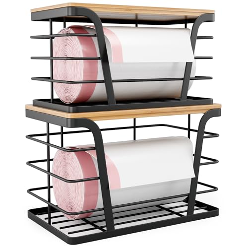 2 Pack Stackable Storage Laundry Kitchen Organizers, Wall - Image 2