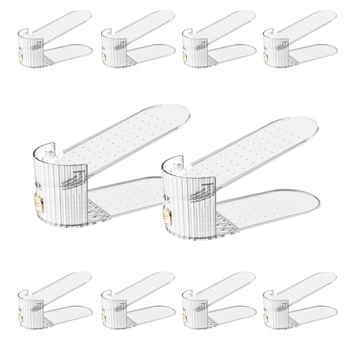 Adjustable Shoe Slot Organizer for Closet Space Saver(10-Pack) - Image 2