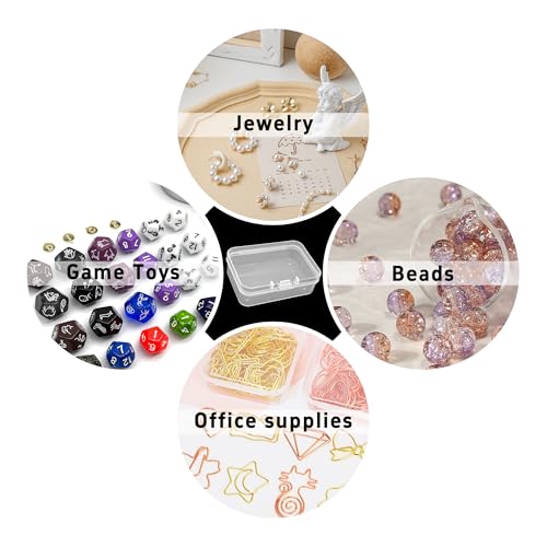 pson 6Pcs 2.56 x 1.77 x 0.79 Inch Small Clear Plastic Beads - Image 6