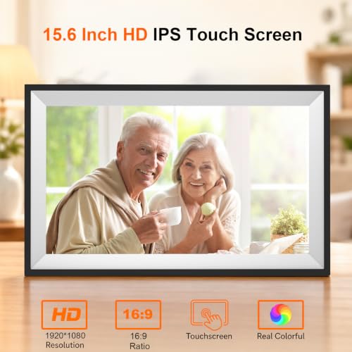 Digital Picture Frame, Frameo 15.6 Inch WiFi Digital Photo Frame - Image 4