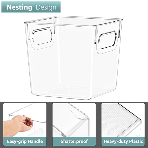 Sorbus Fridge Organizers and Storage, Clear Plastic Bins (Small - Image 5