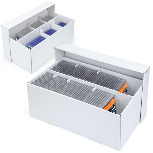 2 Pack Trading Card Storage Box - 2 Rows Graded Card Case - Image 2