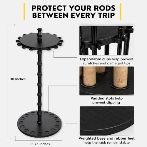 Rush Creek Creations Fishing Rod Holder for 16 Rods, Tackle Box - Image 7