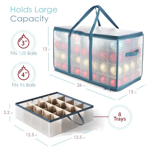 Large Christmas Ornament Storage Box | Home Organization - Image 4