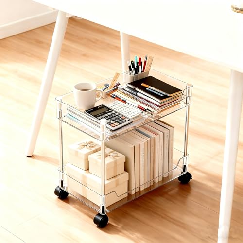 Betoveren 2 Tier Utility Rolling Cart Storage Organizer - Image 6