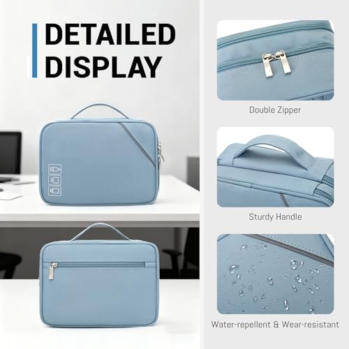 Lanola Electronic Organizer Travel Double Layer Cable Organizer - Image 6
