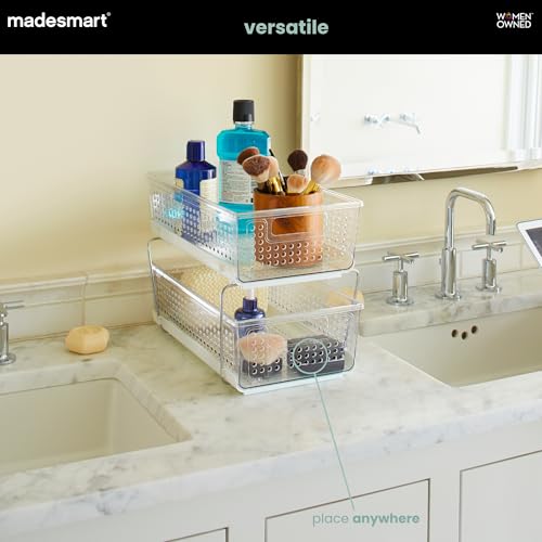 madesmart Premium Two Tier Organizer, Clear - Image 3