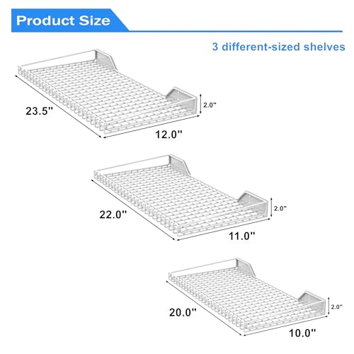 TORACK Wall-Mounted Storage Shelves, Mixed-Size Garage - Image 4