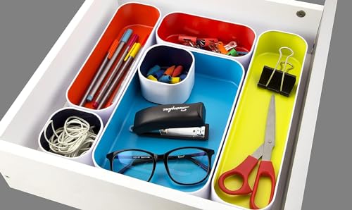 Three by Three Seattle Metal Drawer Organizer Tray Set, 5-Pc - Image 5