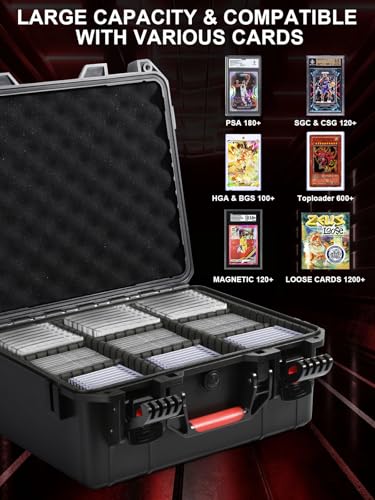 Graded Card Storage Box,Trading Card Storage Box with 6 - Image 5
