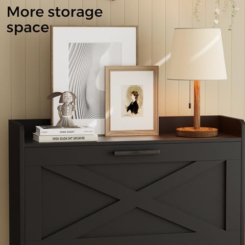 Homleke Farmhouse Shoe Storage Cabinet with Flip Dra | Home Organizati - Image 8