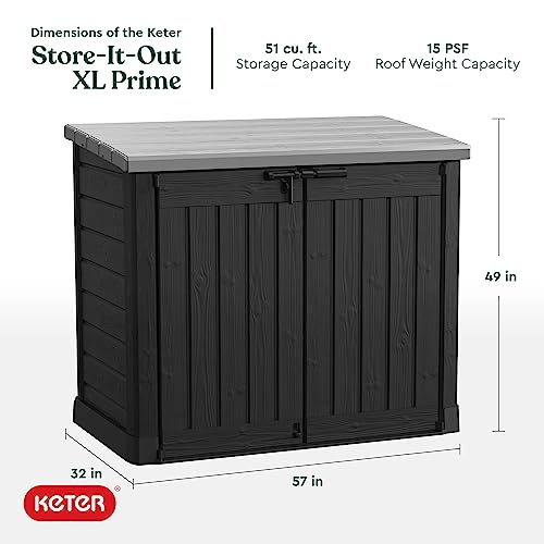 Keter Store-It-Out Prime XL Horizontal Storage Shed - Image 4