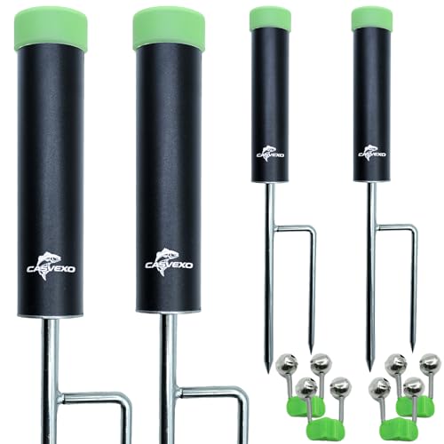 4 Pack Fishing Rod Holder, Aluminum Fishing Pole Holder - Image 2