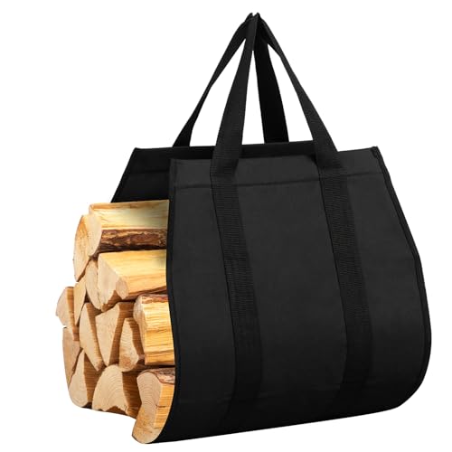 DOEWORKS Indoor Firewood Rack 18 Inch Fireplace Log Holder - Image 6