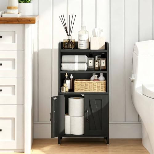 Small Bathroom Storage Cabinet, Farmhouse Freestanding - Image 5