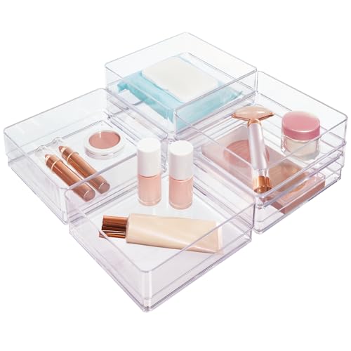 STORi SimpleSort 6-Piece Stackable Clear Drawer Organizer Set | - Image 2