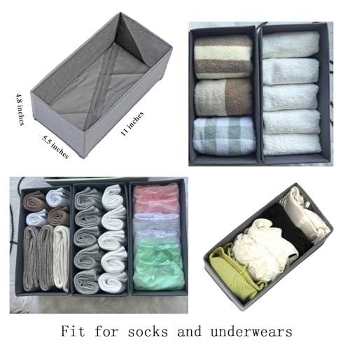 Bructhun Sock Drawer Organizer 3 Pack - Image 5