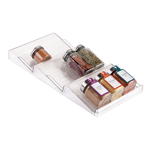mDesign Expandable Plastic Deluxe Spice Rack, Drawer - Image 6