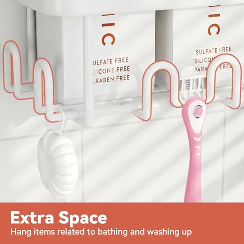 YASONIC Shower Caddy Adhesive, Rustproof Shower Orga | All Products - Image 7