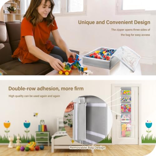 Over Door Toy Organizer, Hanging Stuffed Animal Storage - Image 4