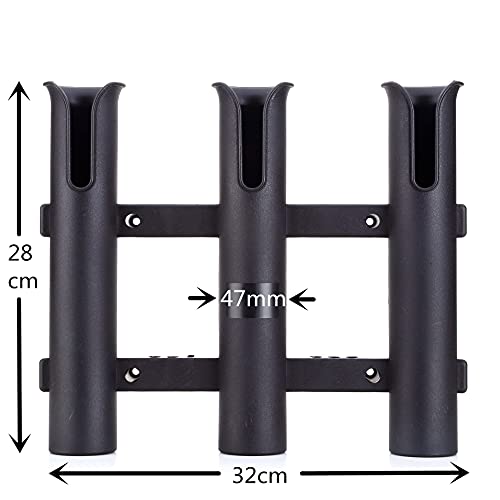HiUmi Wall Mounted Fishing Rod Holders Tubes Links Fishing - Image 3