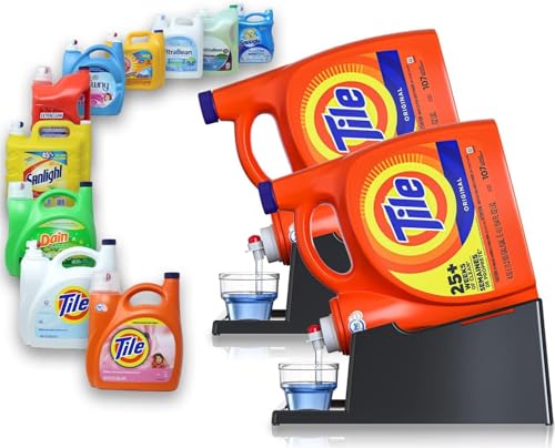 Liquid Laundry Detergent Holder Stand with Drip Tray - 2 - Image 2