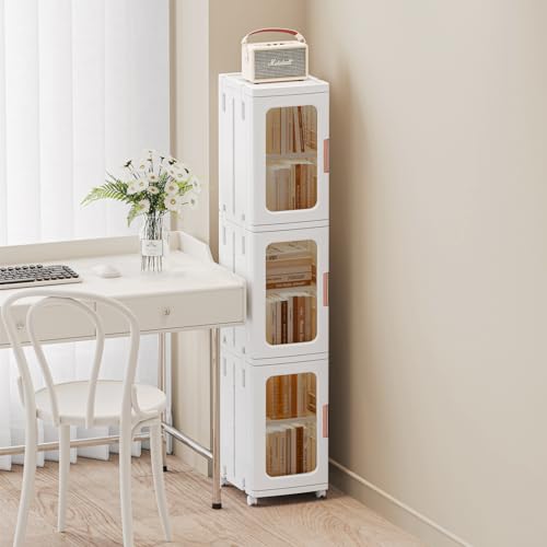 CXCJAI Narrow Storage Cabinet with Doors and Shelves Tall Skinny - Image 7
