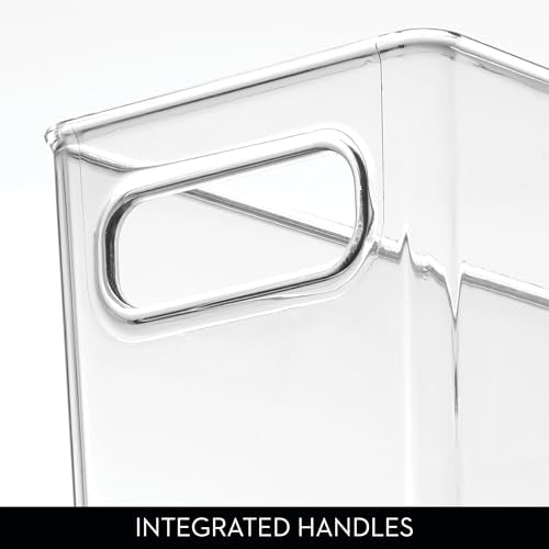 iDesign Slim Clear Plastic Bathroom Storage Bin, Tall Narrow - Image 6