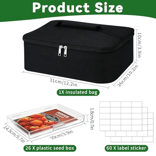 26 Slots Seed Storage Organizer Box, Reusable Oxford Cloth - Image 3