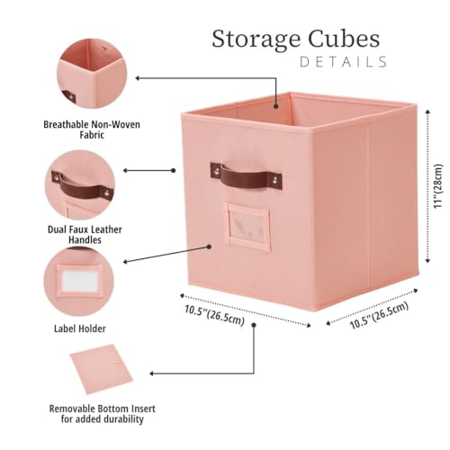 DECOMOMO Storage Bins, Cube Storage Bin with Labels - Image 4