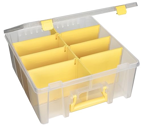 ArtBin Super Satchel Double Deep, 8-Compartment Craft Box, Yellow - Image 6