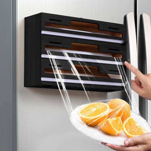 Allinside Magnetic Plastic Wrap Dispenser with Cutter, 3 - Image 2