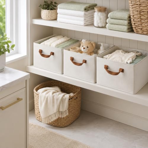 Fordonral Pack of 3 Large Capacity Storage Bins Closet - Image 3