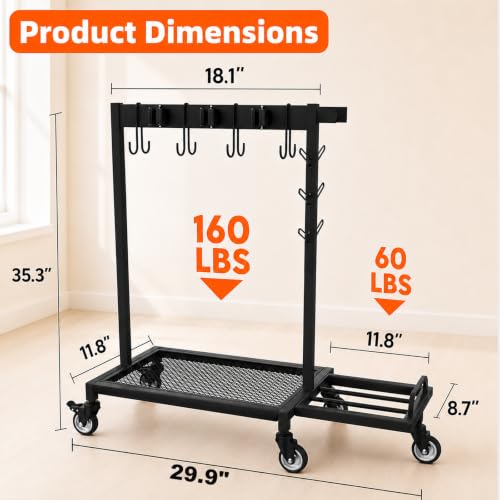 Broom Holder Cleaning Supplies Organizer with Mop Hanger - Image 4