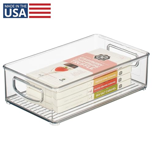 iDesign Stackable Pantry Bin with Handles, Clear - Image 3