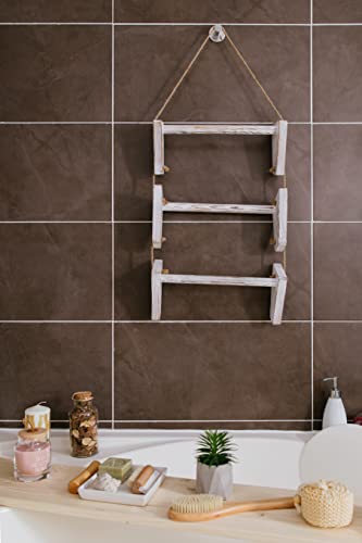Blanket Ladder. 3-Tier Wall Hanging. Towel Holder. Quilt - Image 5